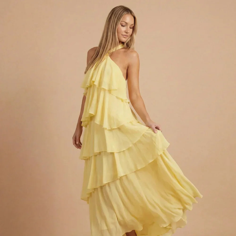 Isabelle Ruffle Maxi Dress