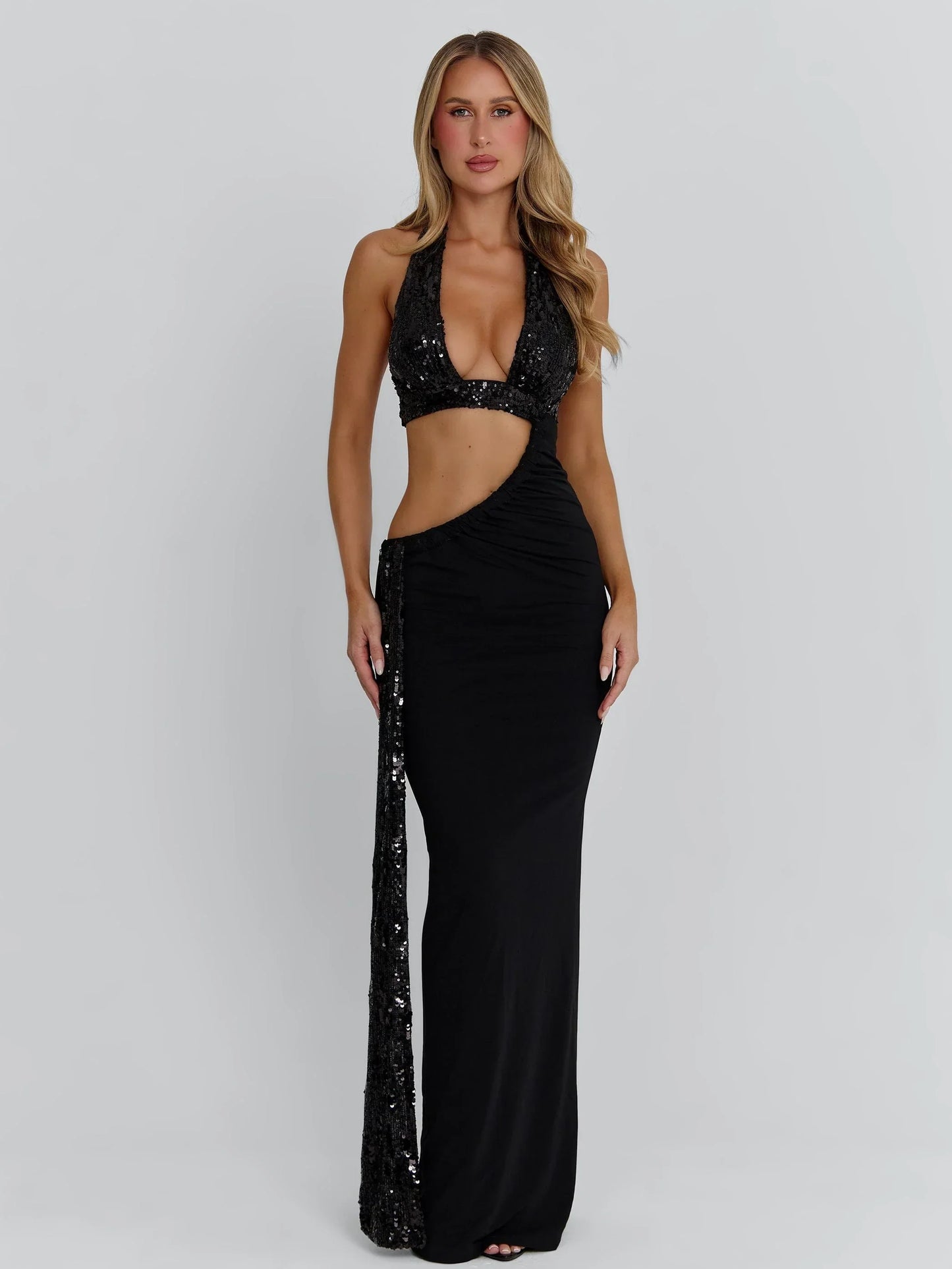 Giulsy Black Maxi Dress