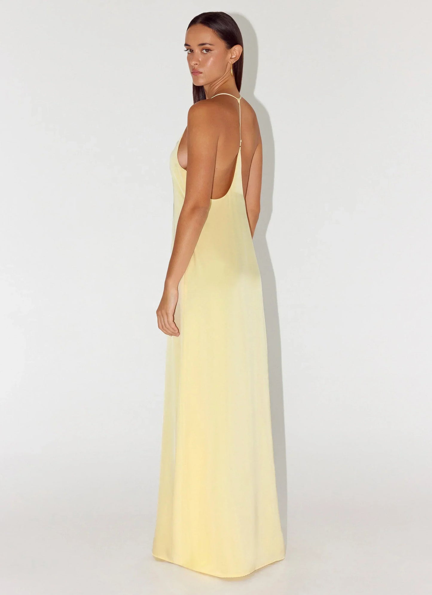 Fine Line Maxi Dress - Yellow