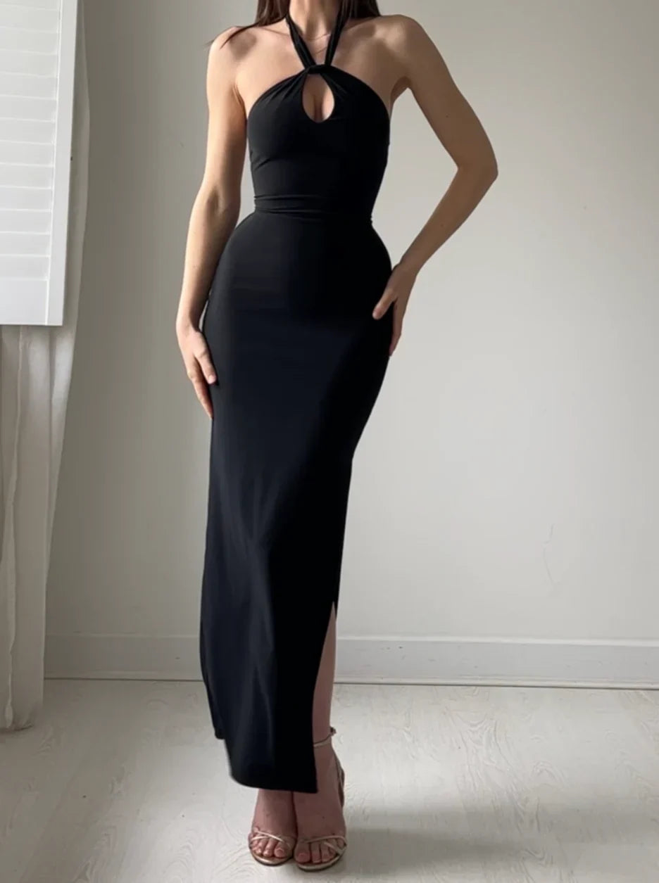 Sienna Halter Maxi Dress