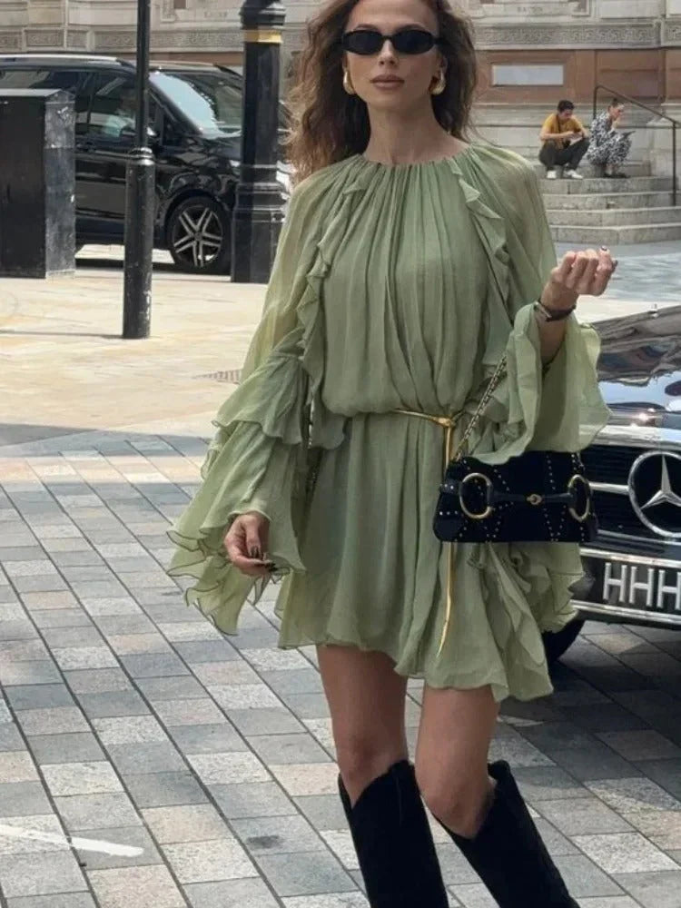 Juliana Ruffle Mini Dress