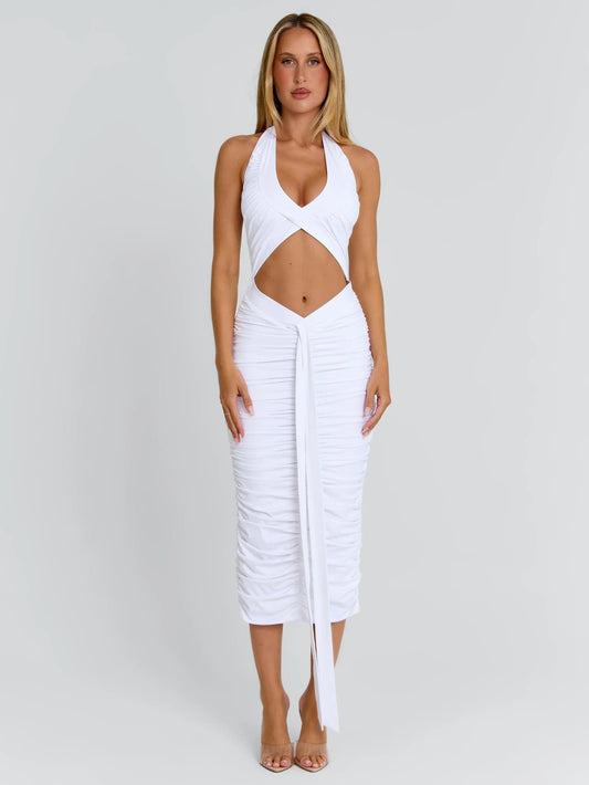 Omery White Midi Dress
