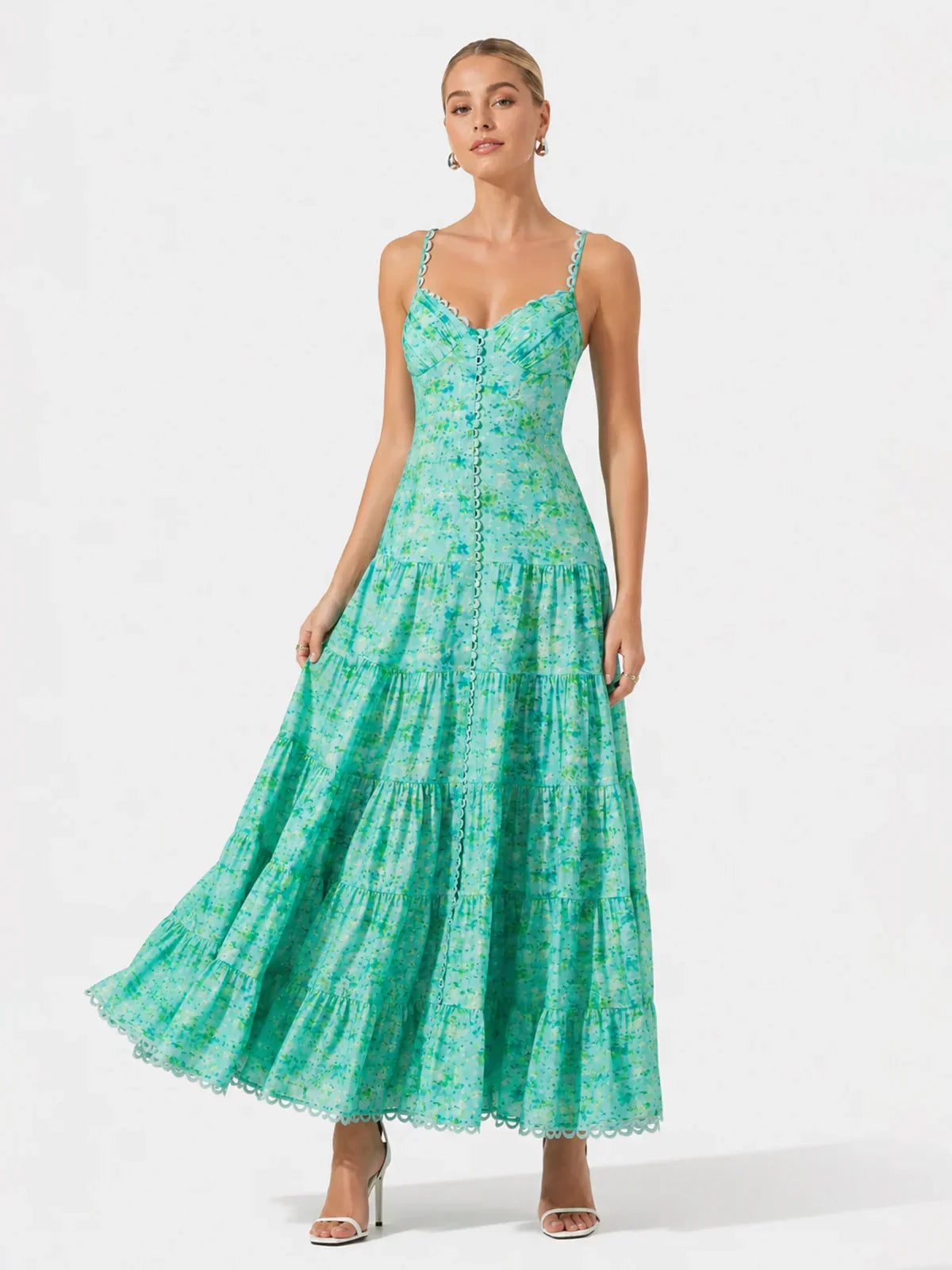 Tazia Tiered Floral Maxi Dress