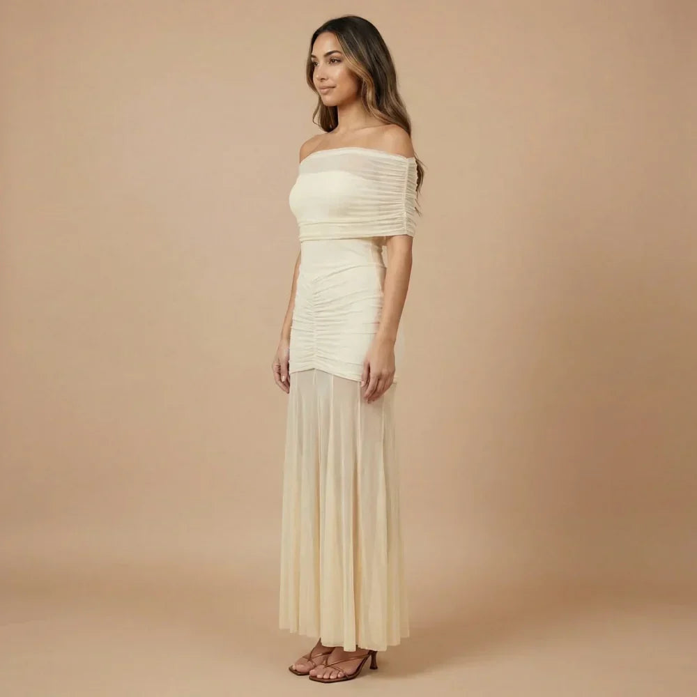 Sienna Ruched Maxi Dress