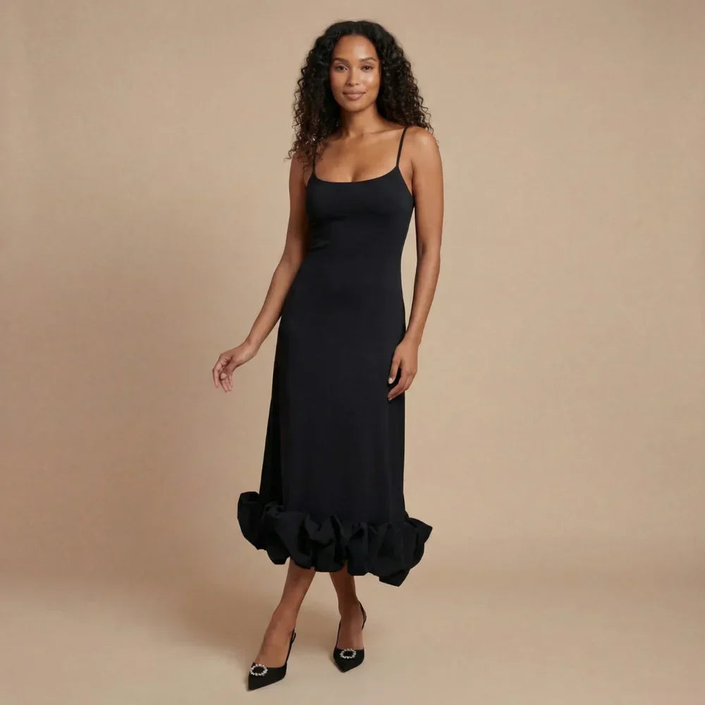 Isla Ruffle Midi Dress