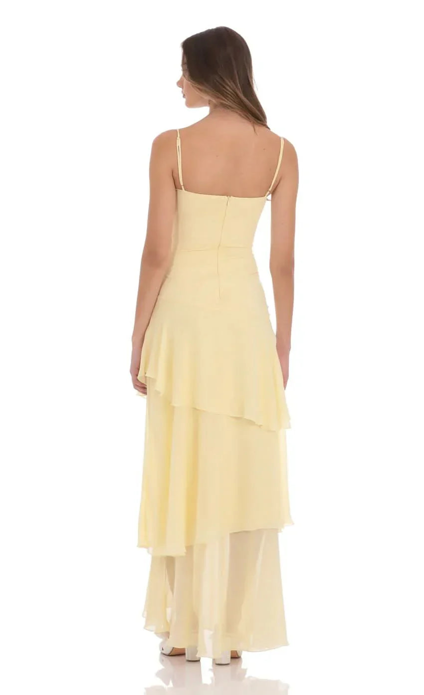 Venetia Ruffle Maxi Dress
