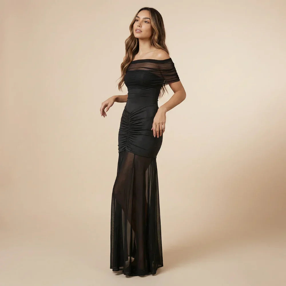 Sienna Ruched Maxi Dress