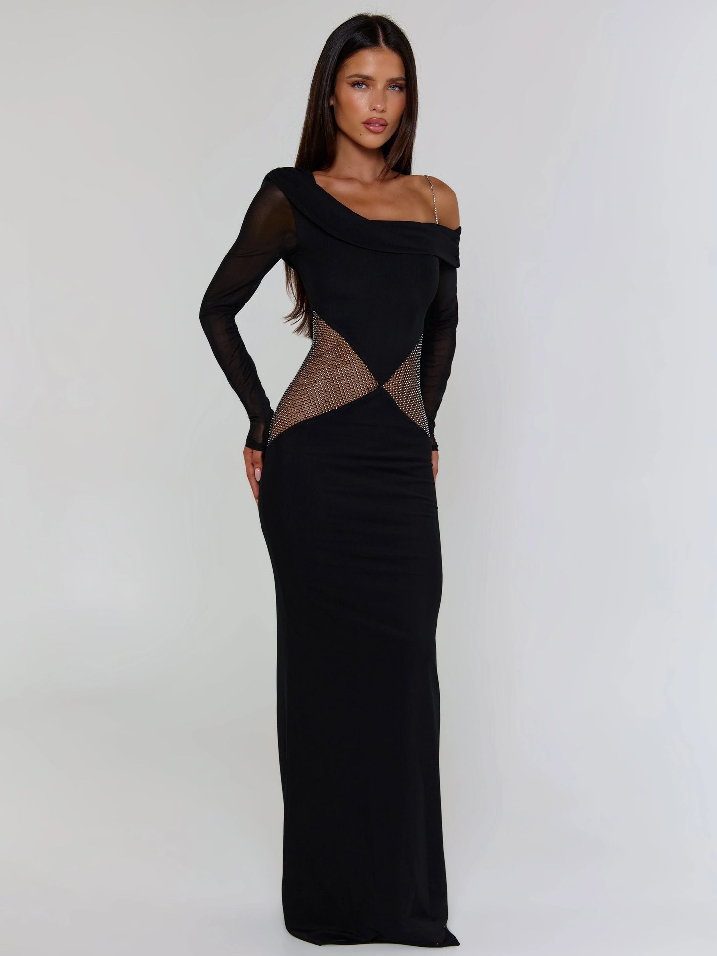 Lumina Black Maxi Dress