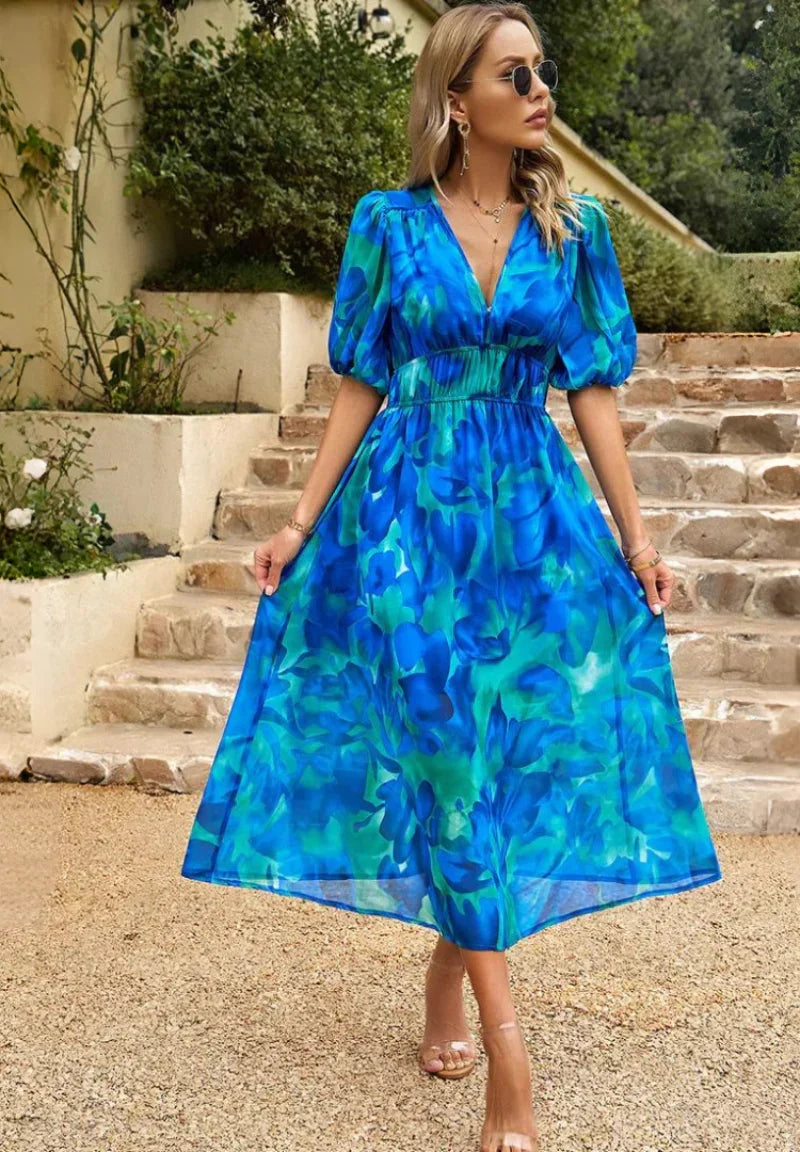 Amelia Floral Midi Dress