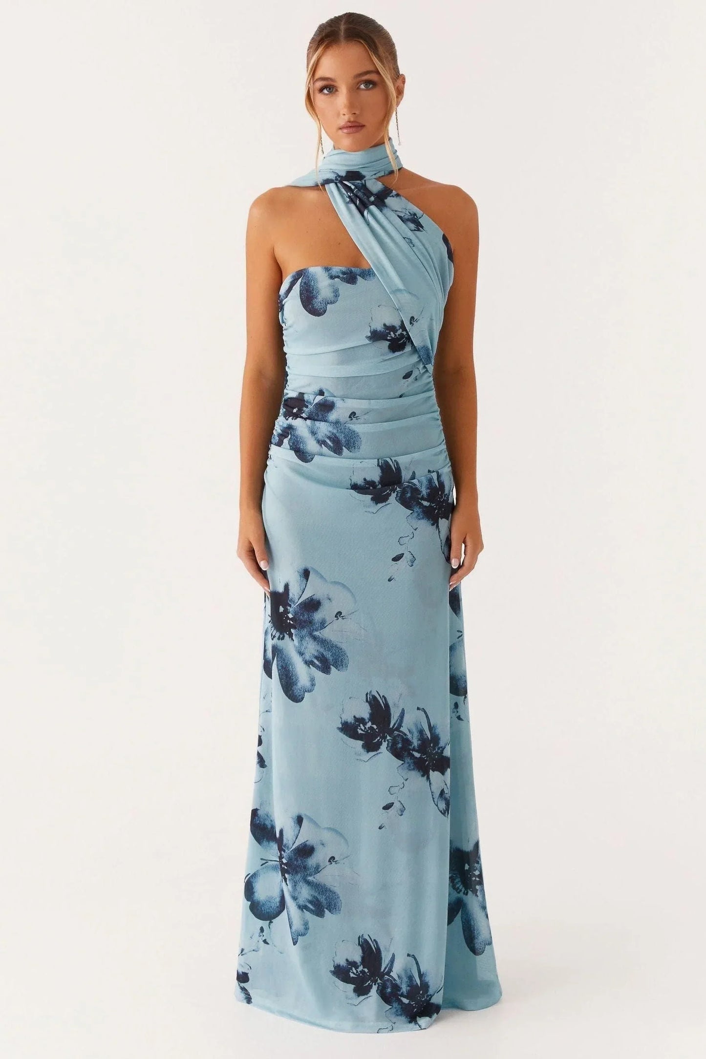 Isla Ruched Maxi Dress