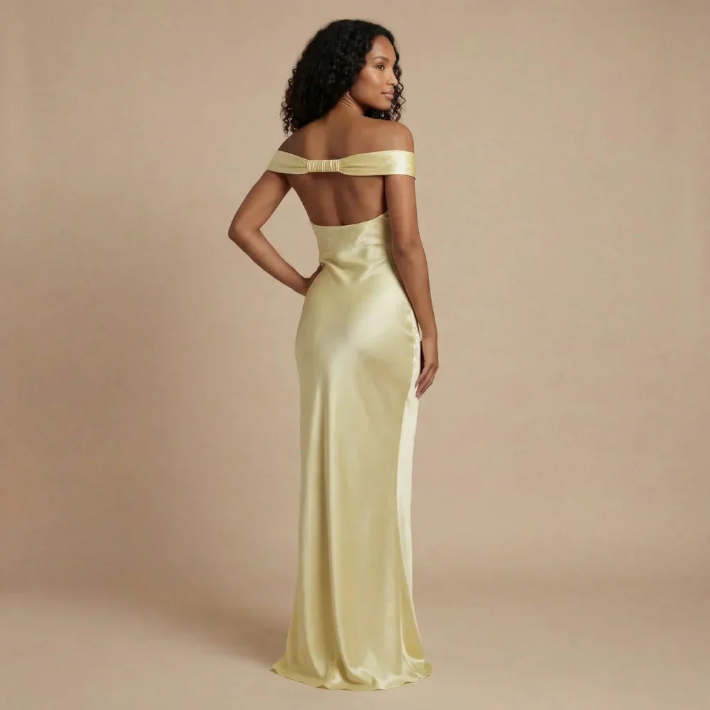 Gabrielle Ruched Maxi Dress