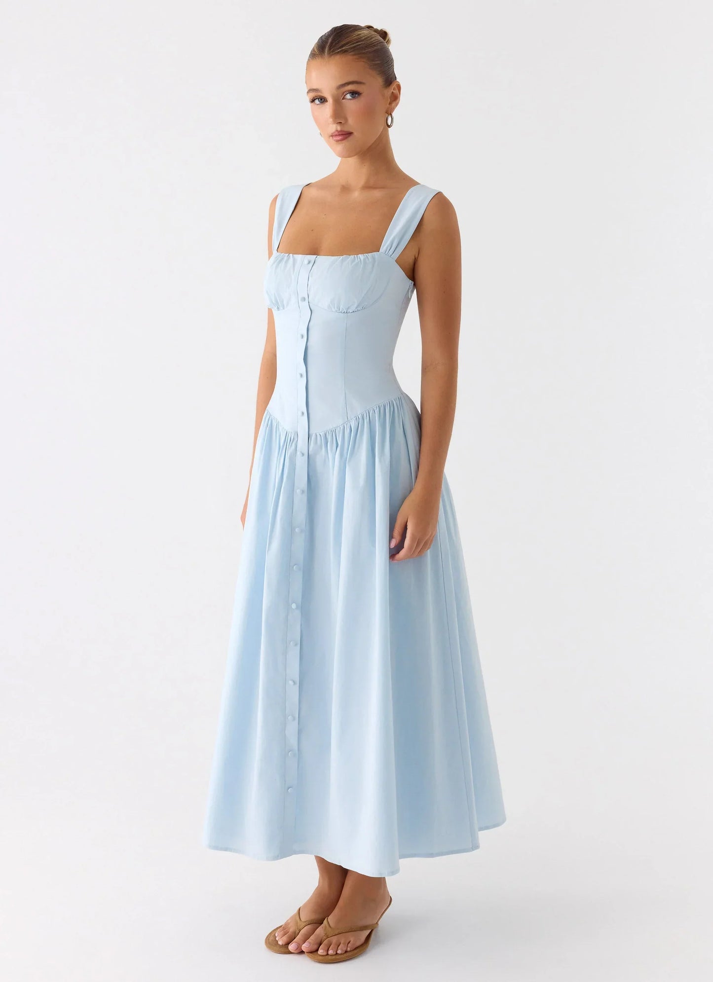 Emmalina Midi Dress Blue