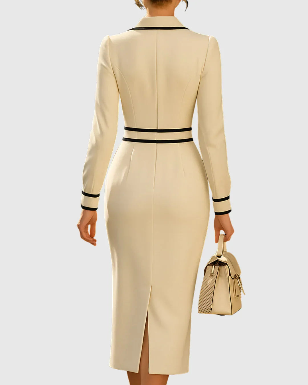 Margot Piped Midi Dress