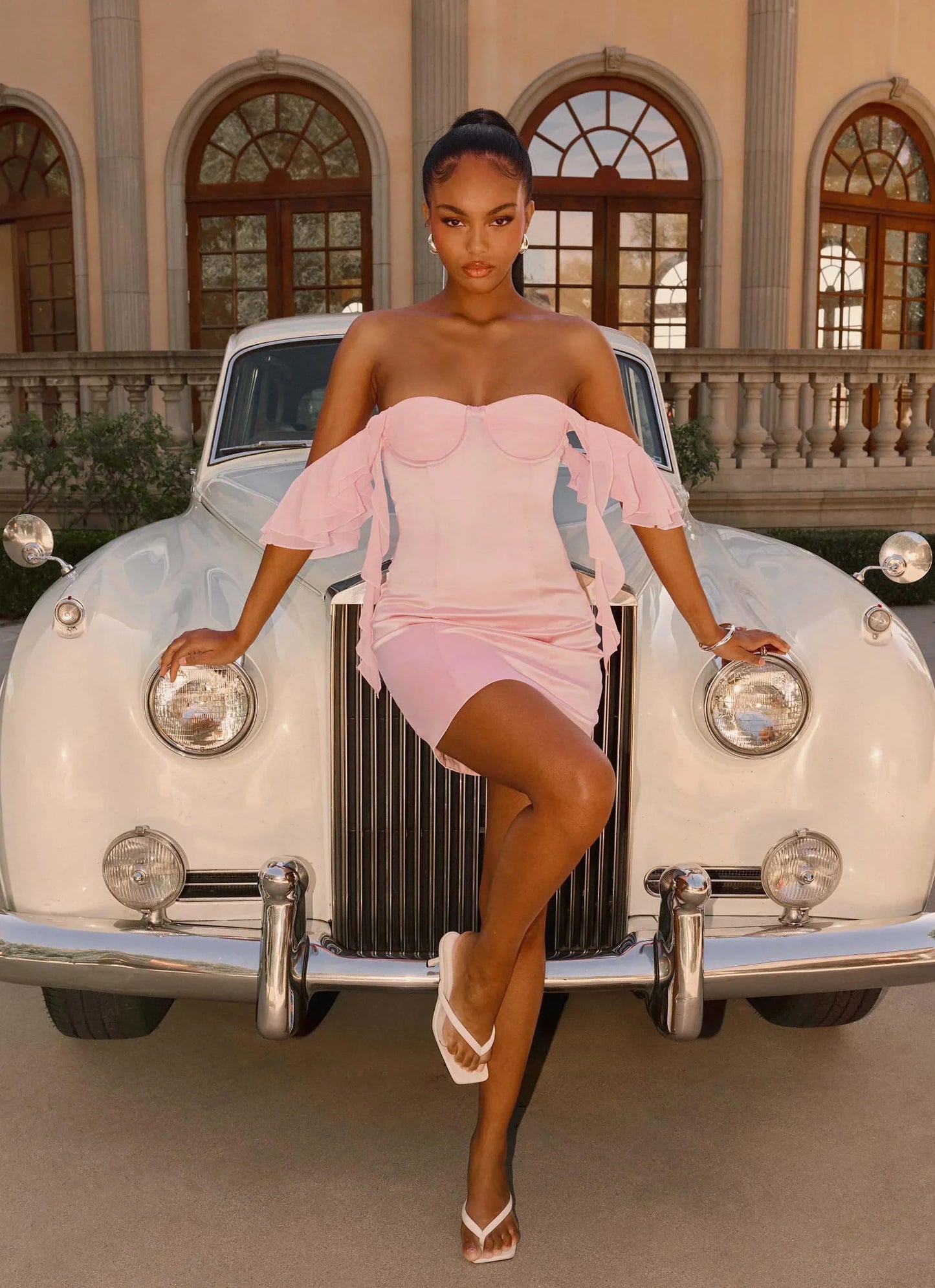 Bex Strapless Mini Dress Pink