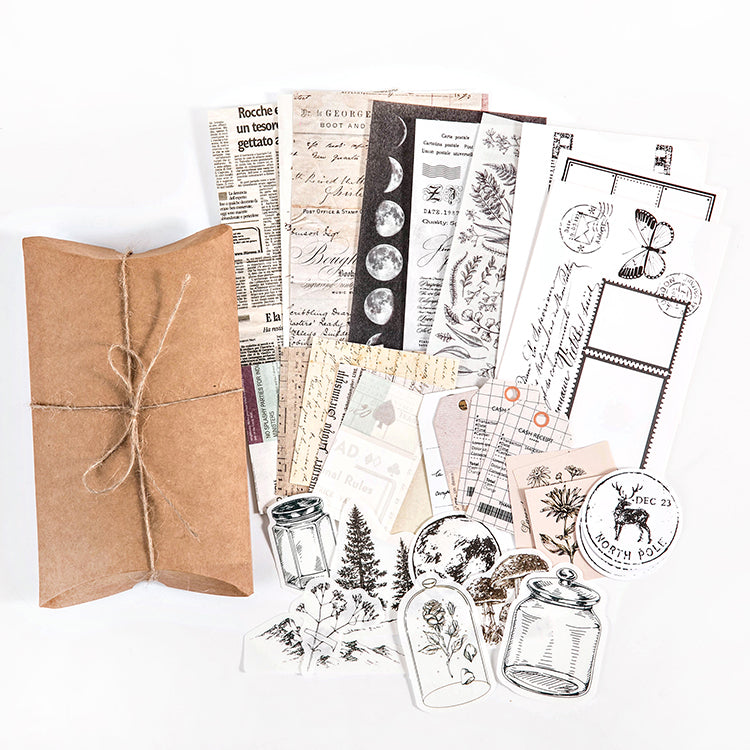 Vintage Travel Scrapbooking Collage Kit