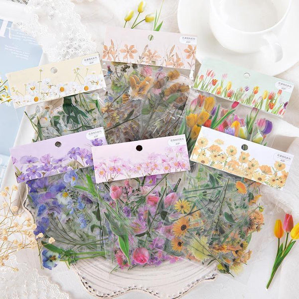 Flower Stickers - PaperWrld - Journaling - Scrapbooking