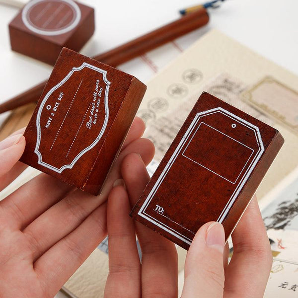 Border Wooden Stamps - PaperWrld - Journaling - Scrapbooking